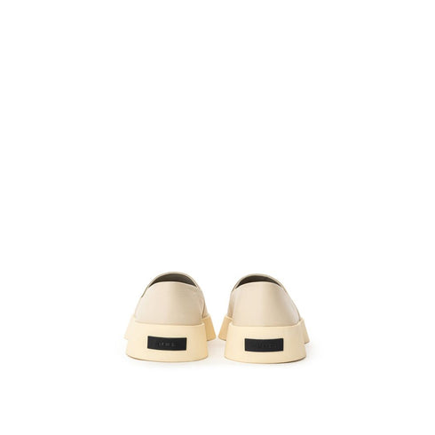 Fear Of God Gray Leather Slip-On Loafer
